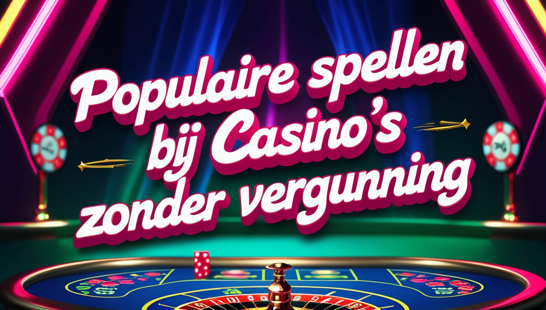 Populaire spellen bij casino's zonder vergunning